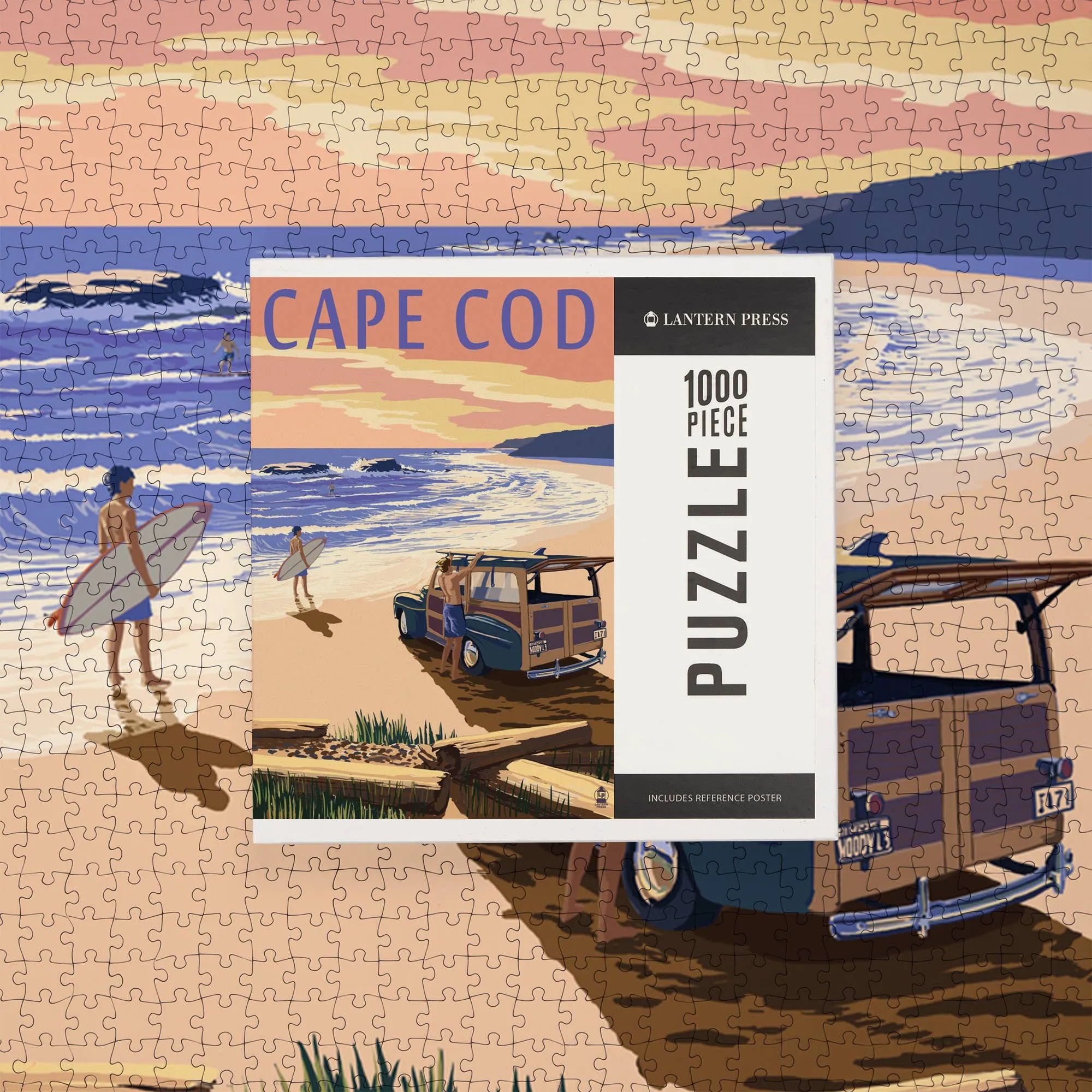 1000 PIECE PUZZLE Cape Cod, Massachusetts, Woody on Beach