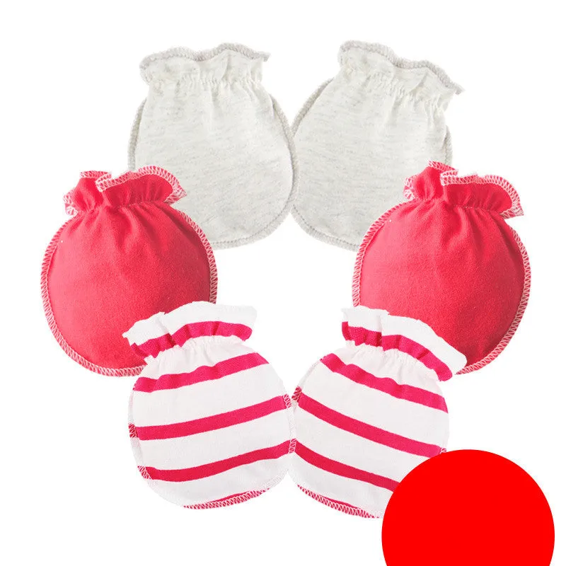 3 Pairs Baby Gloves 0-6 Months Early Baby Anti-grasping Gloves