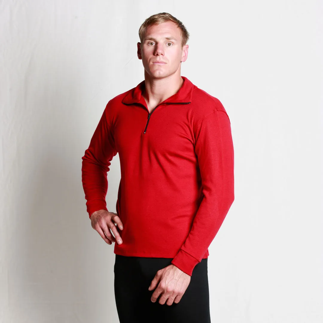 #520 Long Sleeve Merino Zip Top 275gsm