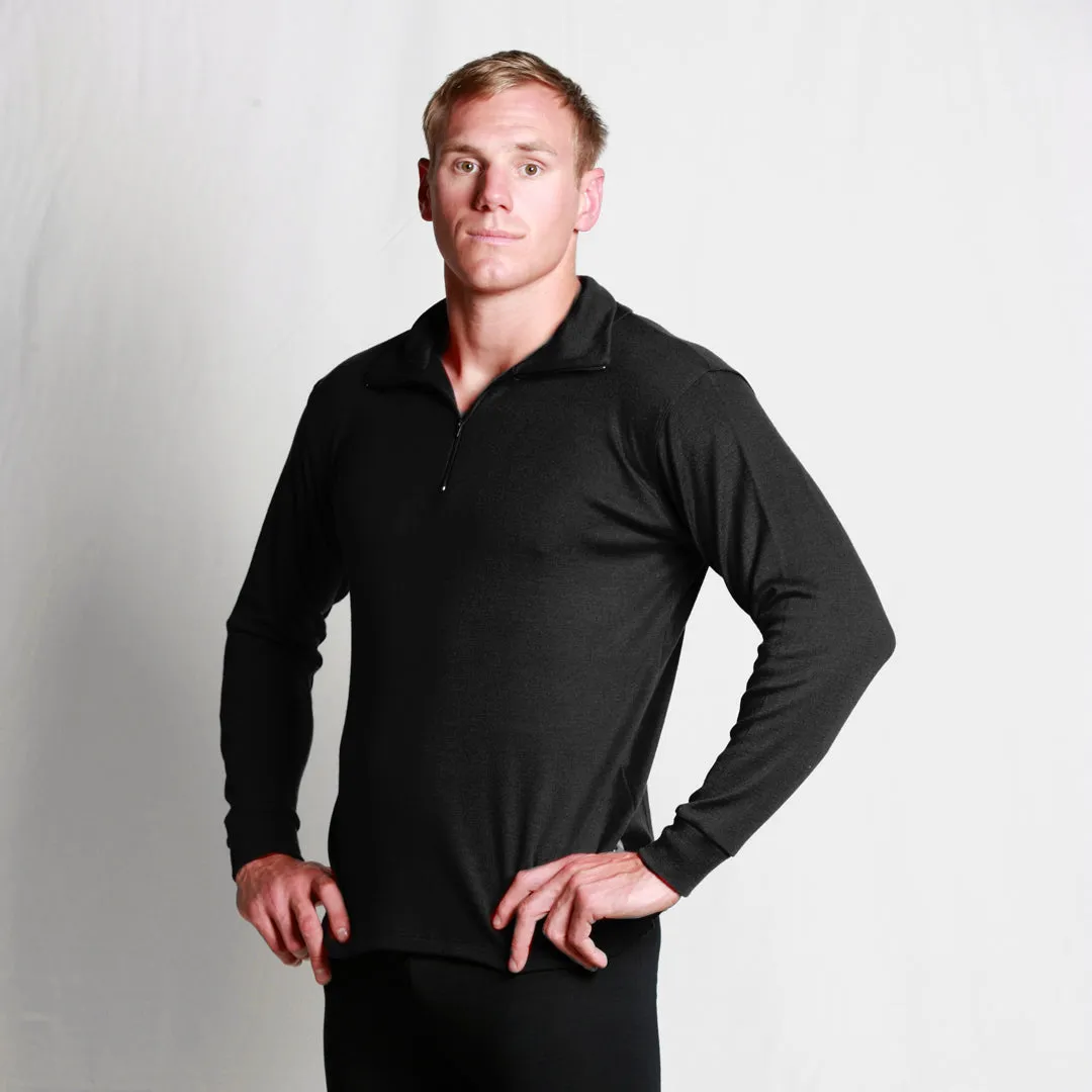 #520 Long Sleeve Merino Zip Top 275gsm