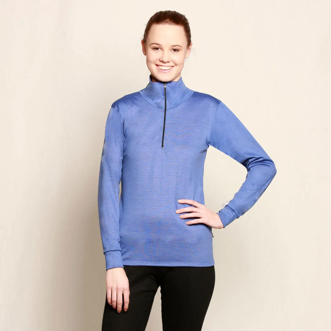 #520 Long Sleeve Merino Zip Top 275gsm