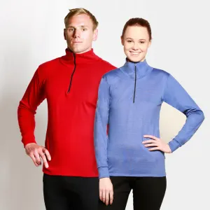 #520 Long Sleeve Merino Zip Top 275gsm