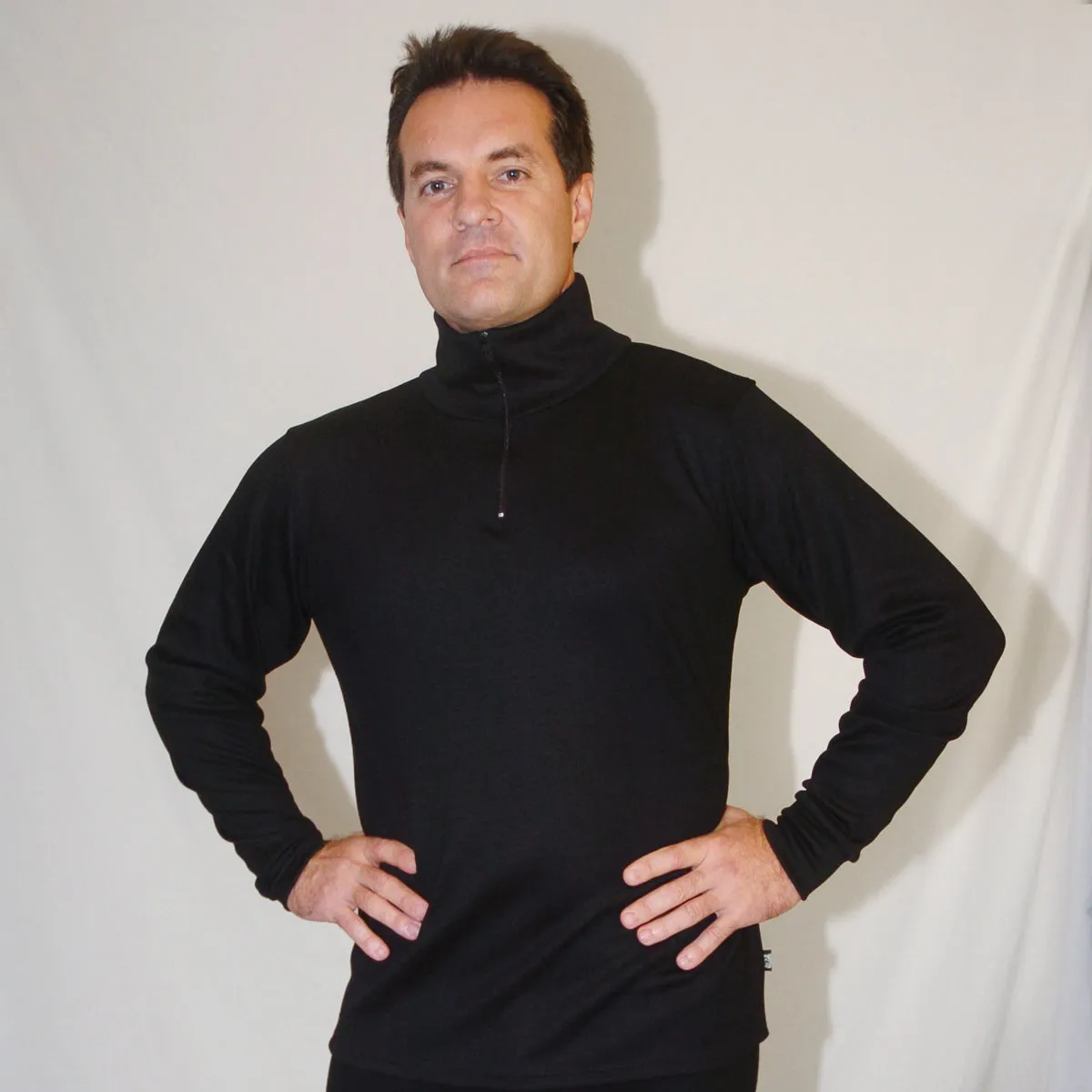 #520 Long Sleeve Merino Zip Top 275gsm