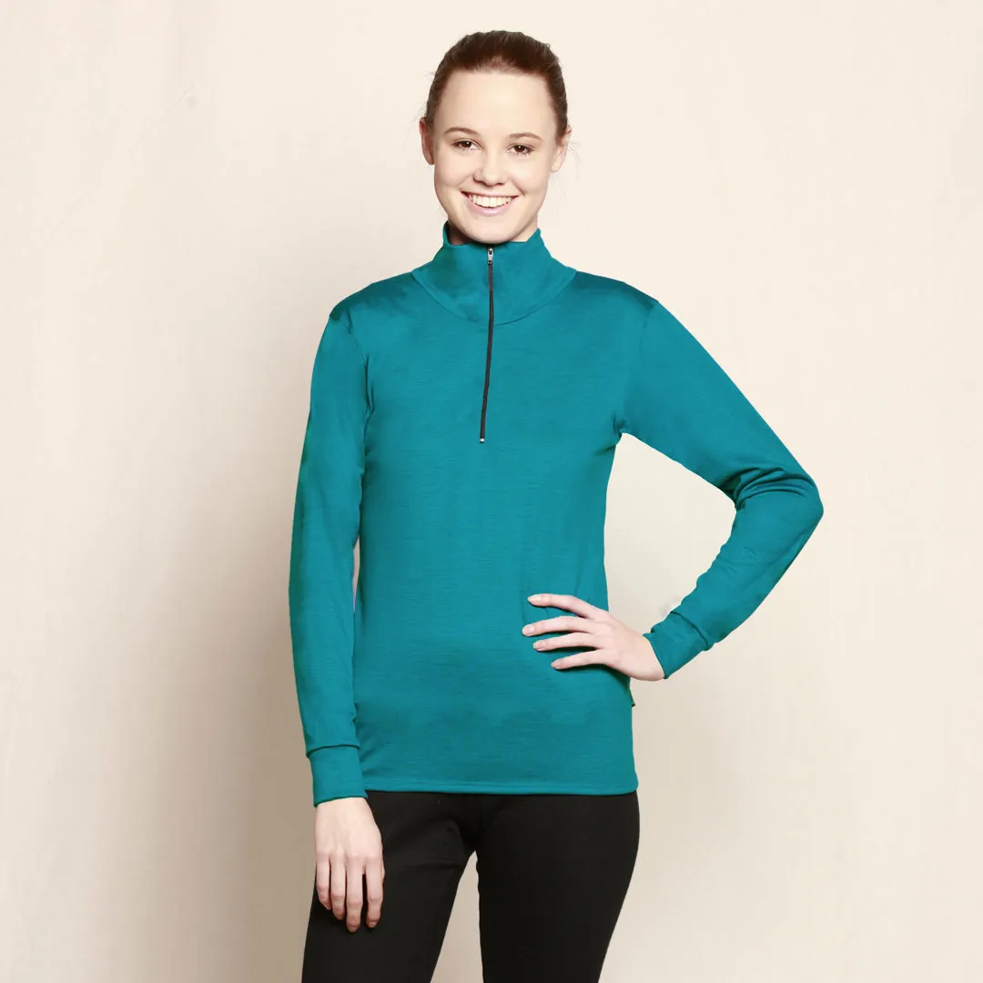 #520 Long Sleeve Merino Zip Top 275gsm