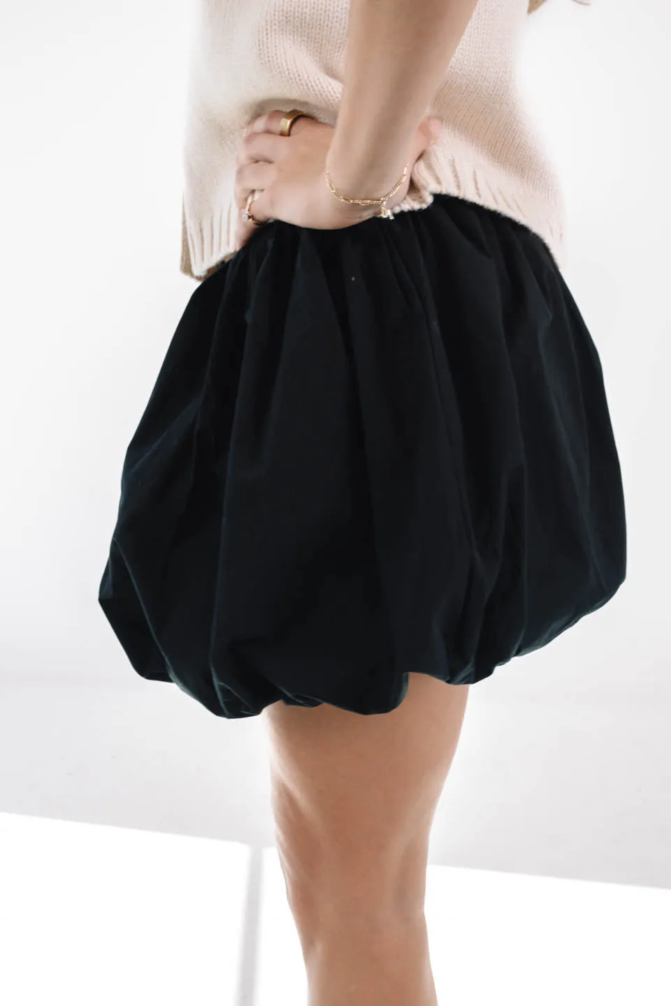 A Little Extra Skirt - Black