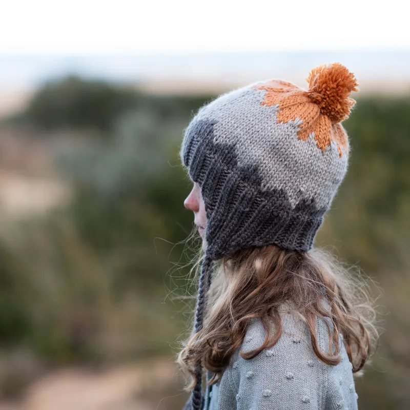 Acorn Zig Zag Beanie - Grey