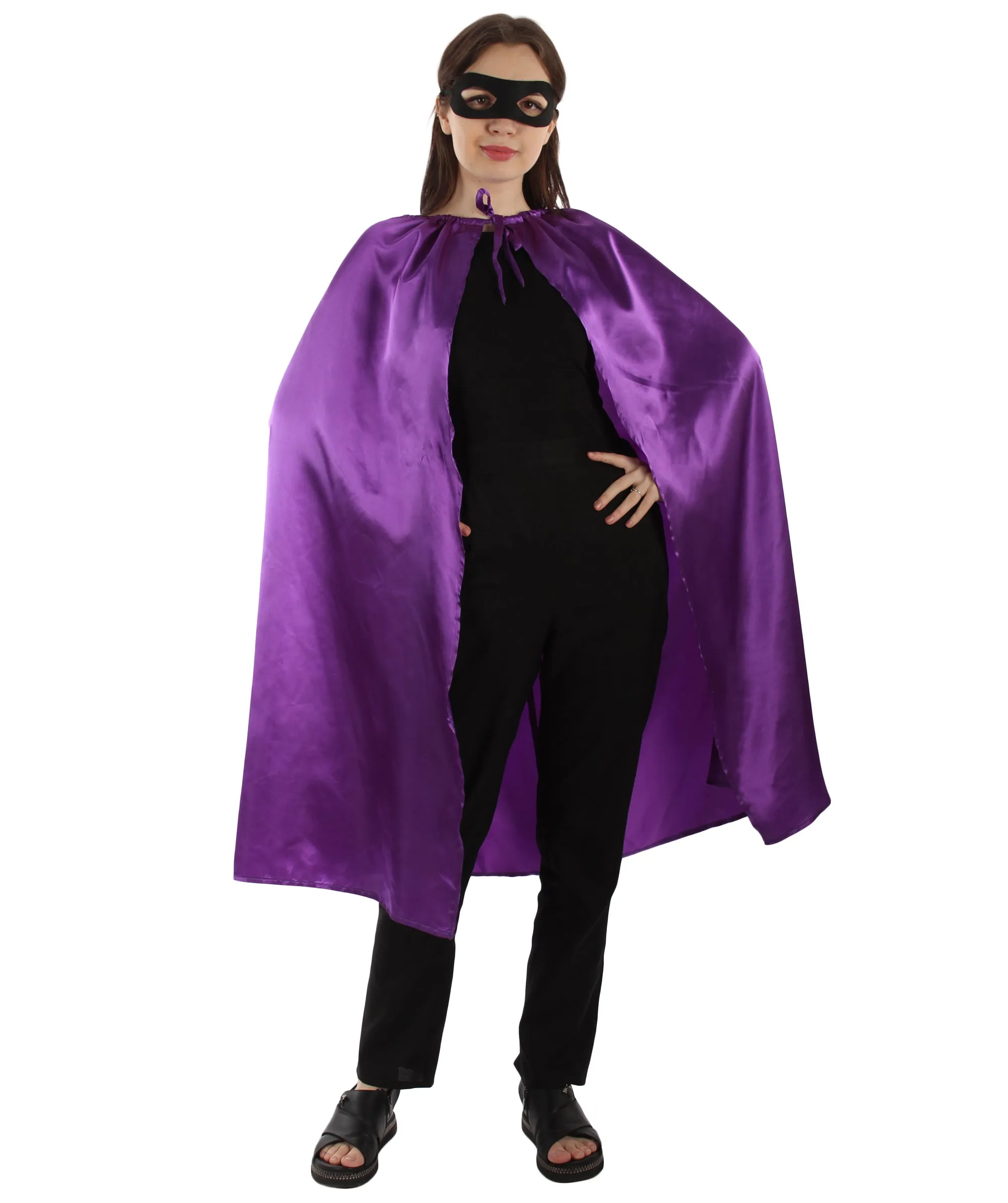 Adult Unisex Superhero Cape with Mask Set Costume | Multiple Color Options Halloween Costume