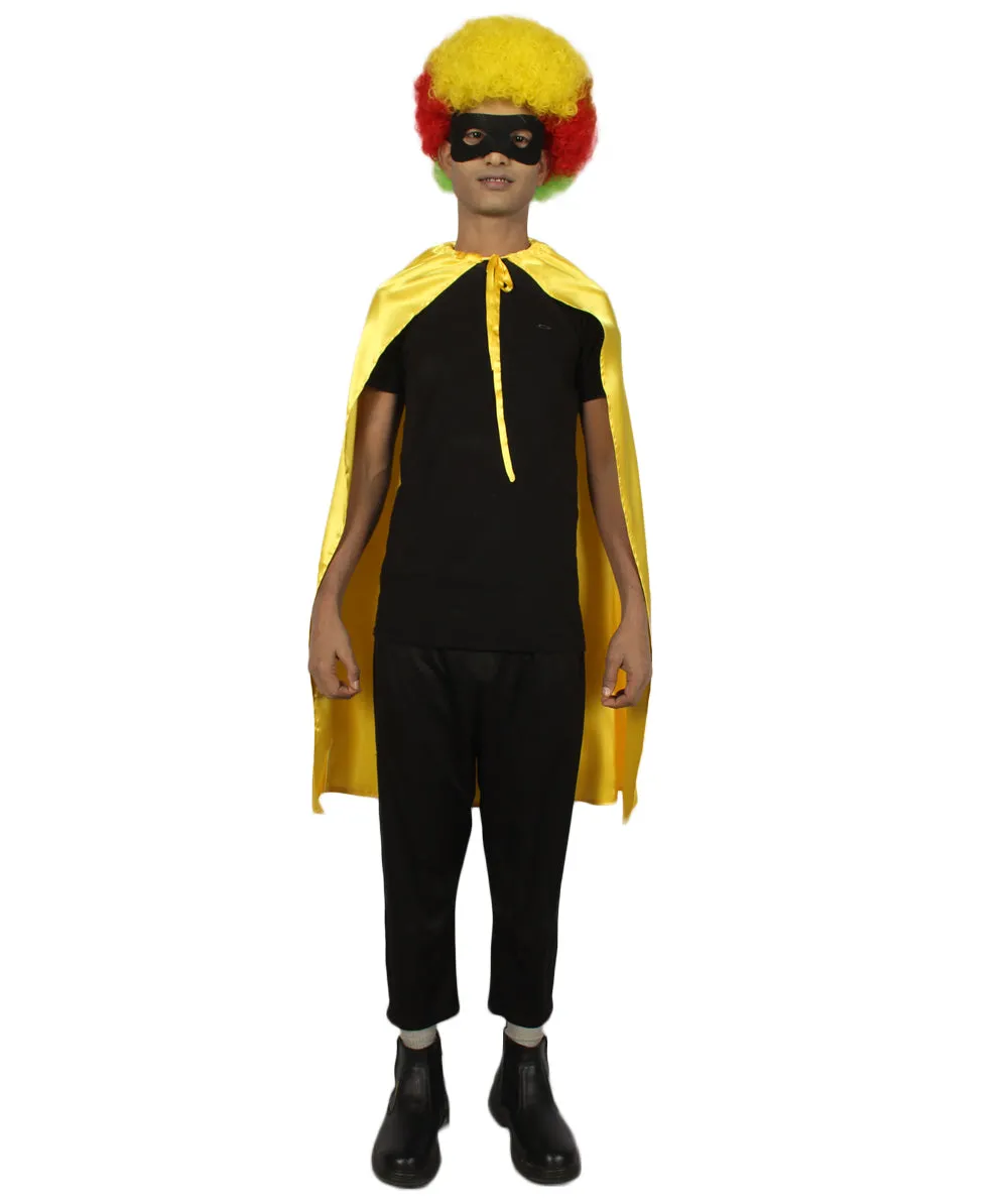 Adult Unisex Superhero Cape with Mask Set Costume | Multiple Color Options Halloween Costume