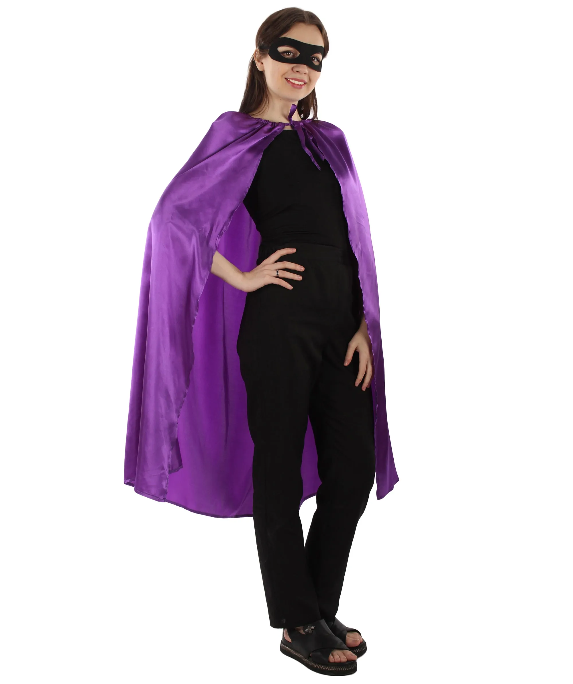 Adult Unisex Superhero Cape with Mask Set Costume | Multiple Color Options Halloween Costume