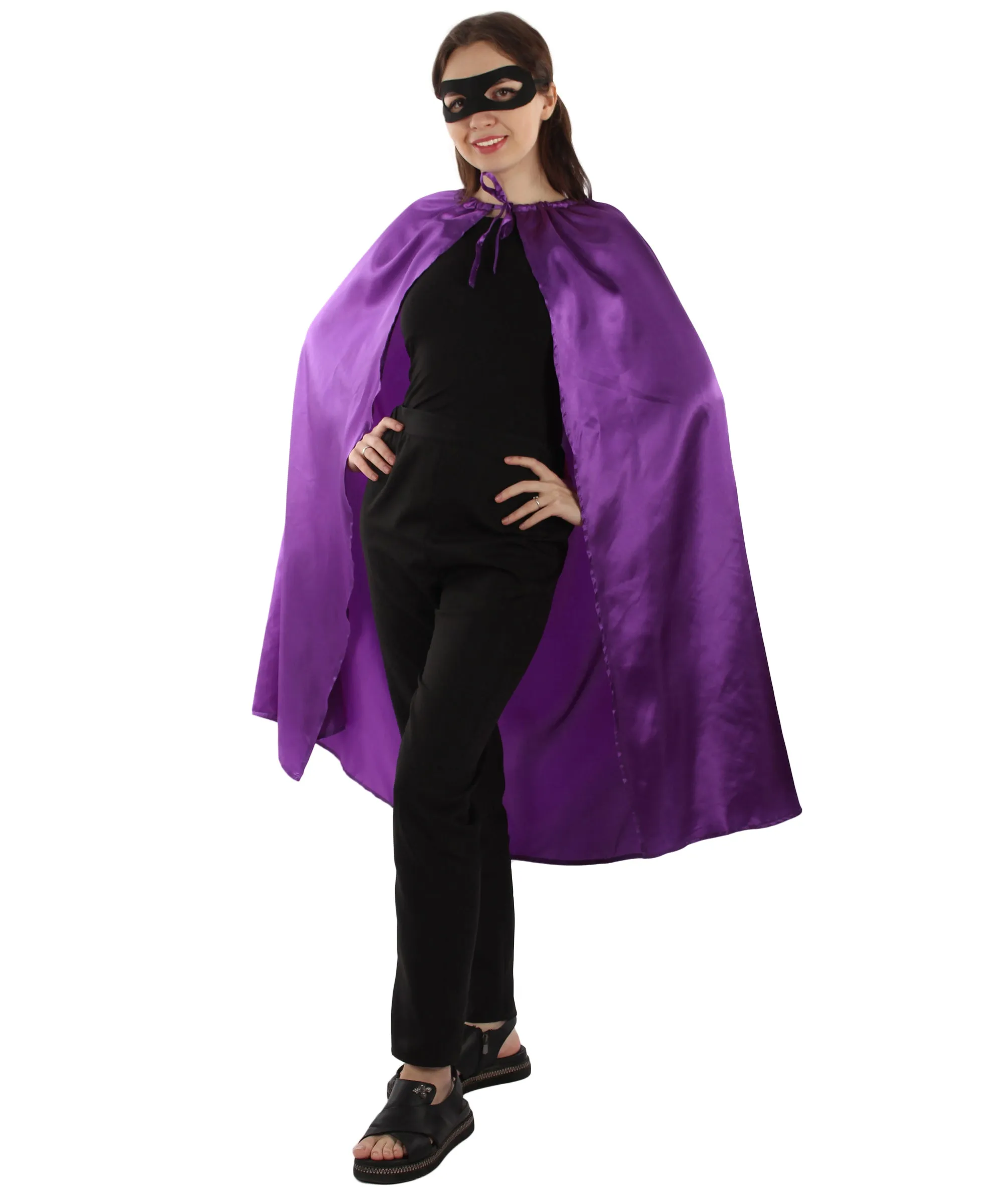 Adult Unisex Superhero Cape with Mask Set Costume | Multiple Color Options Halloween Costume