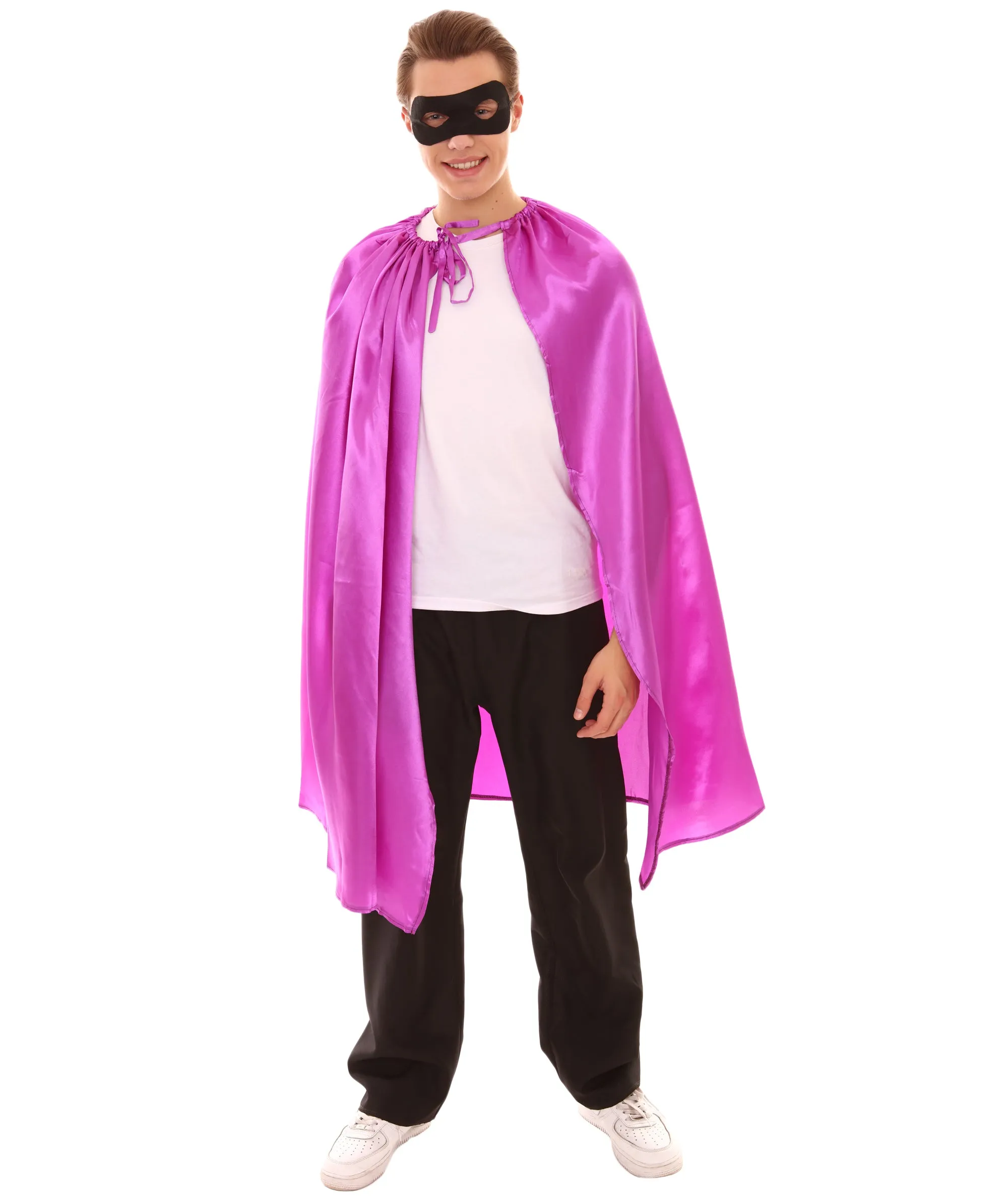 Adult Unisex Superhero Cape with Mask Set Costume | Multiple Color Options Halloween Costume