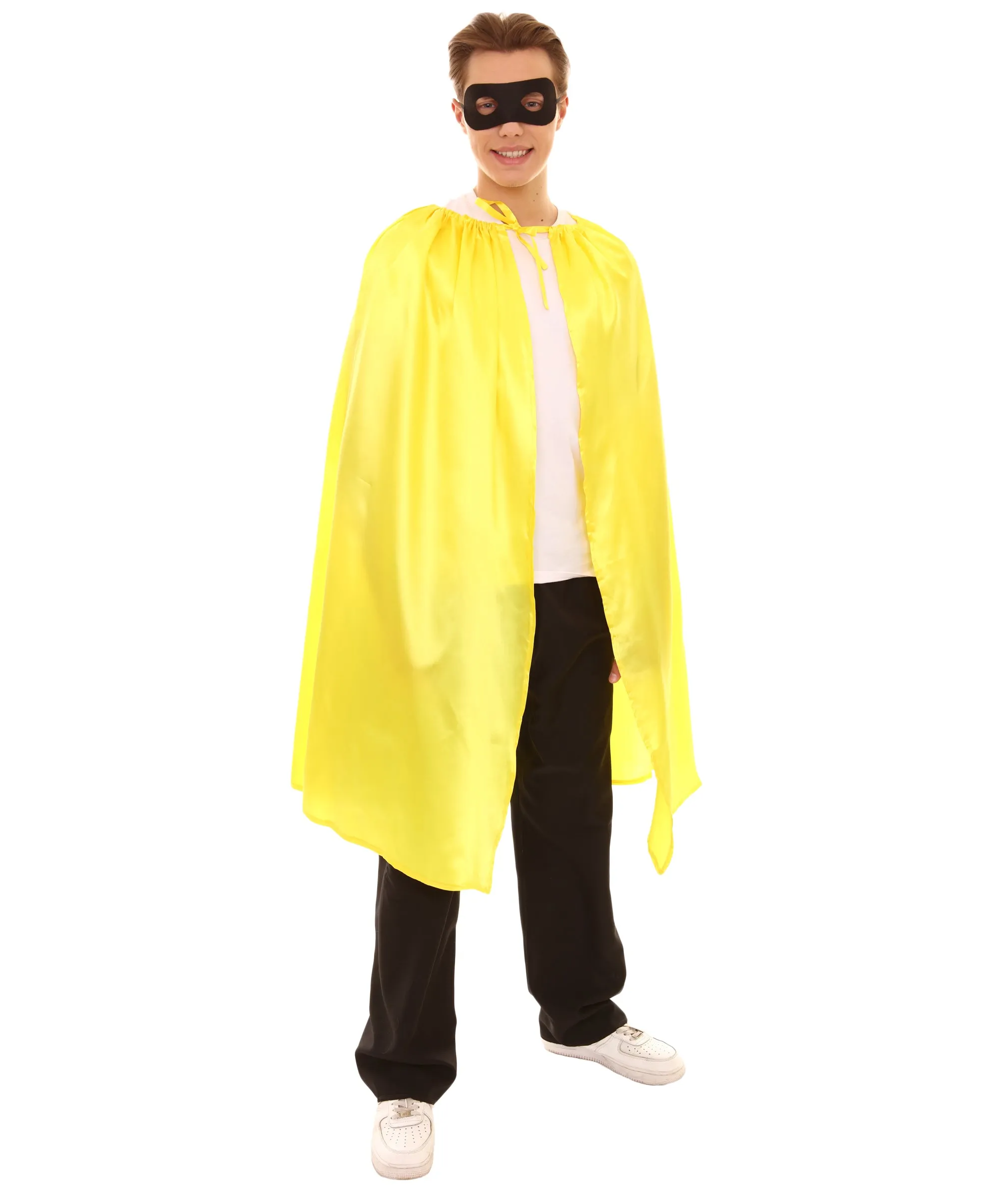 Adult Unisex Superhero Cape with Mask Set Costume | Multiple Color Options Halloween Costume