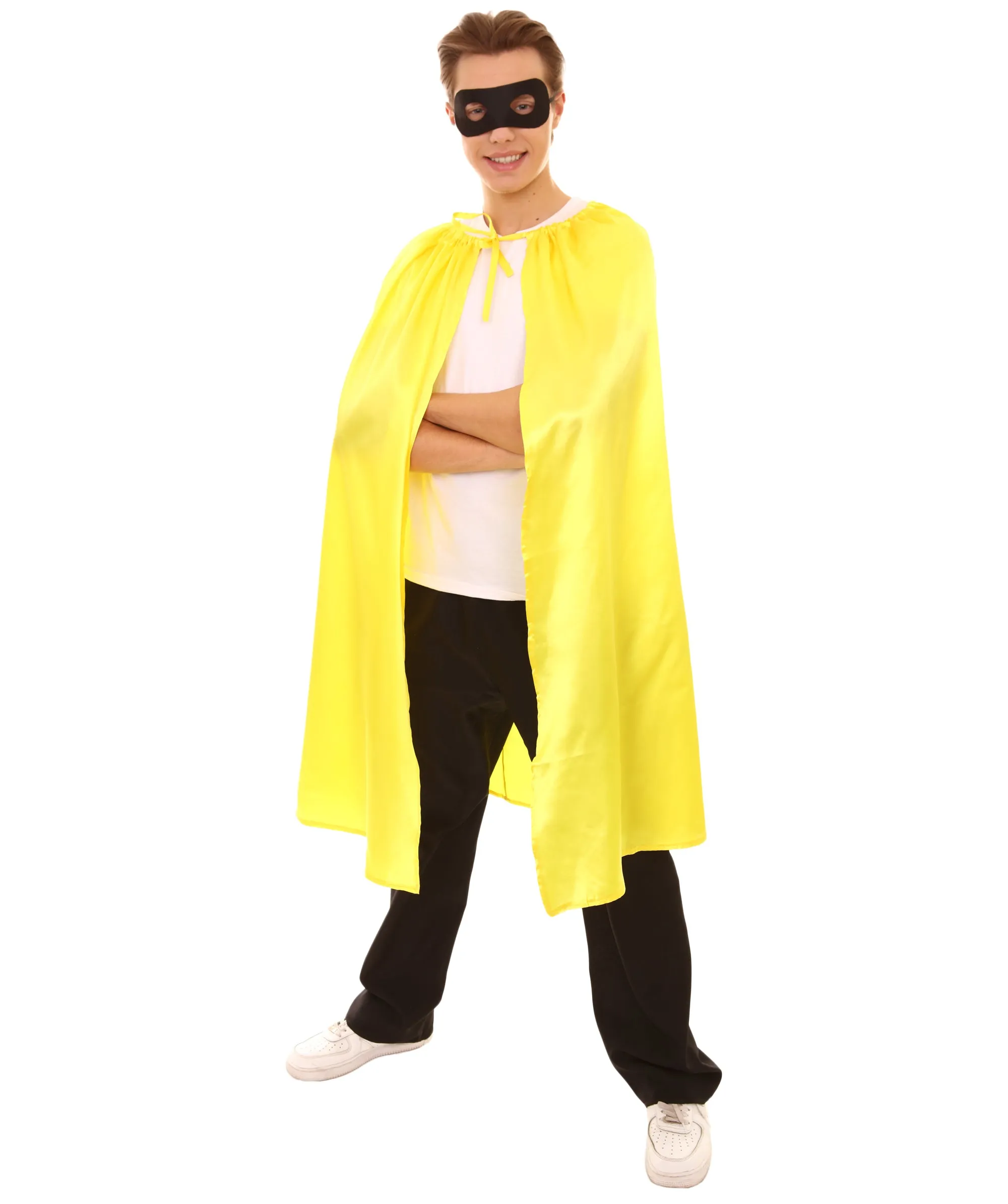 Adult Unisex Superhero Cape with Mask Set Costume | Multiple Color Options Halloween Costume