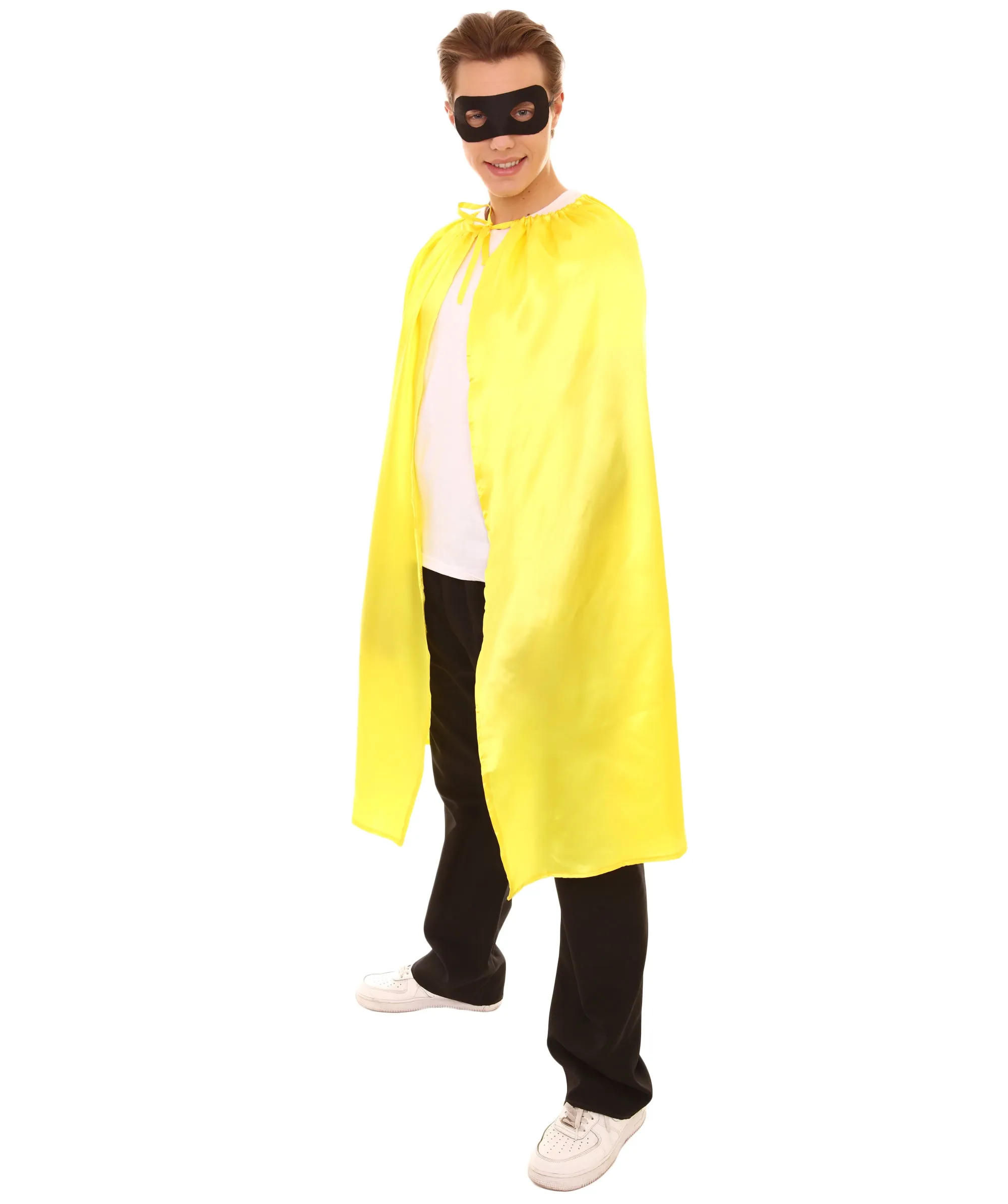 Adult Unisex Superhero Cape with Mask Set Costume | Multiple Color Options Halloween Costume