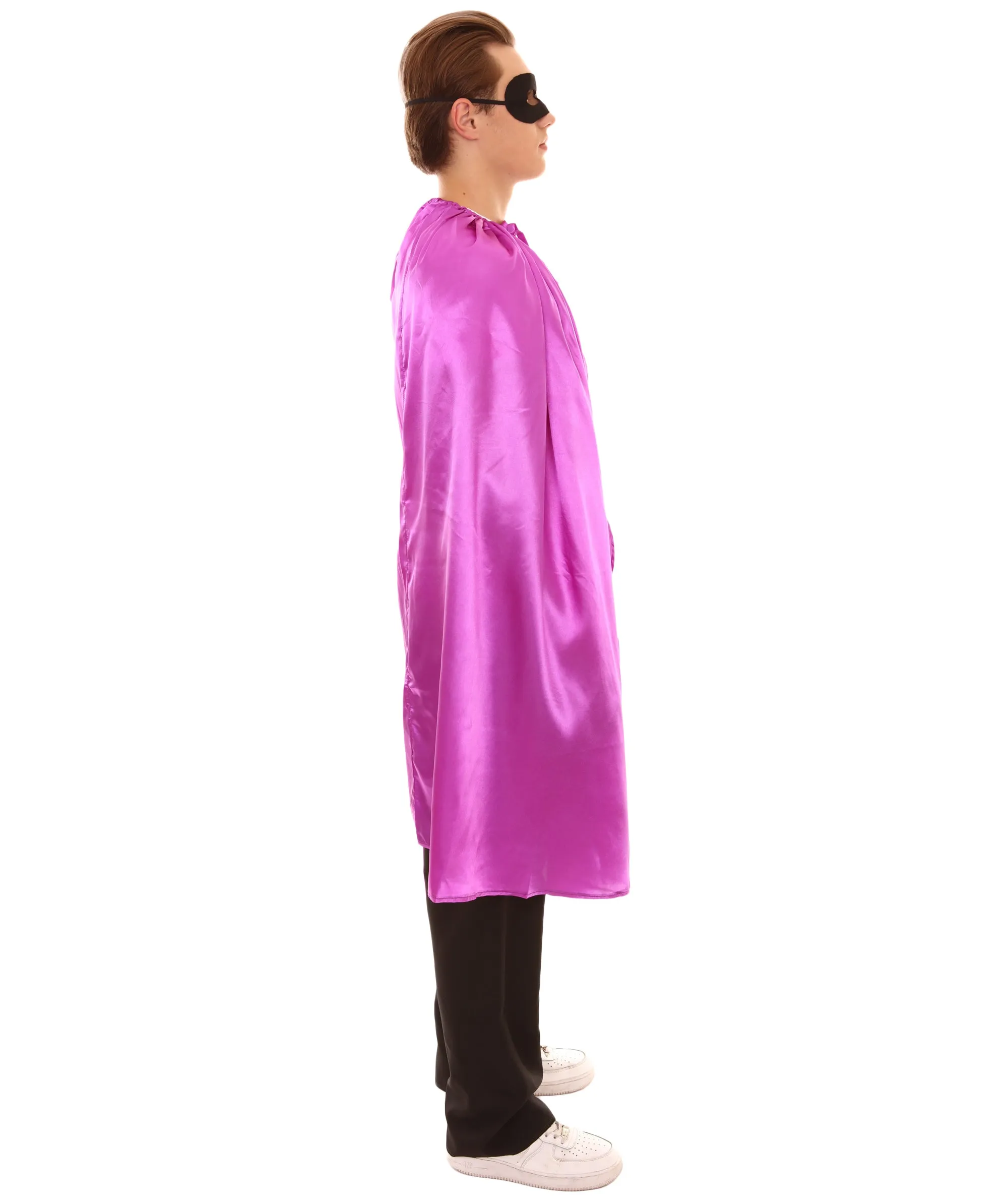 Adult Unisex Superhero Cape with Mask Set Costume | Multiple Color Options Halloween Costume