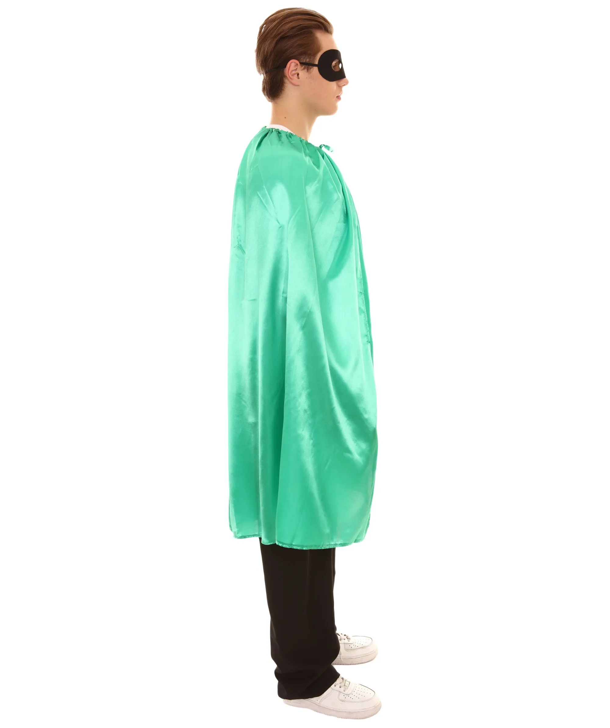 Adult Unisex Superhero Cape with Mask Set Costume | Multiple Color Options Halloween Costume