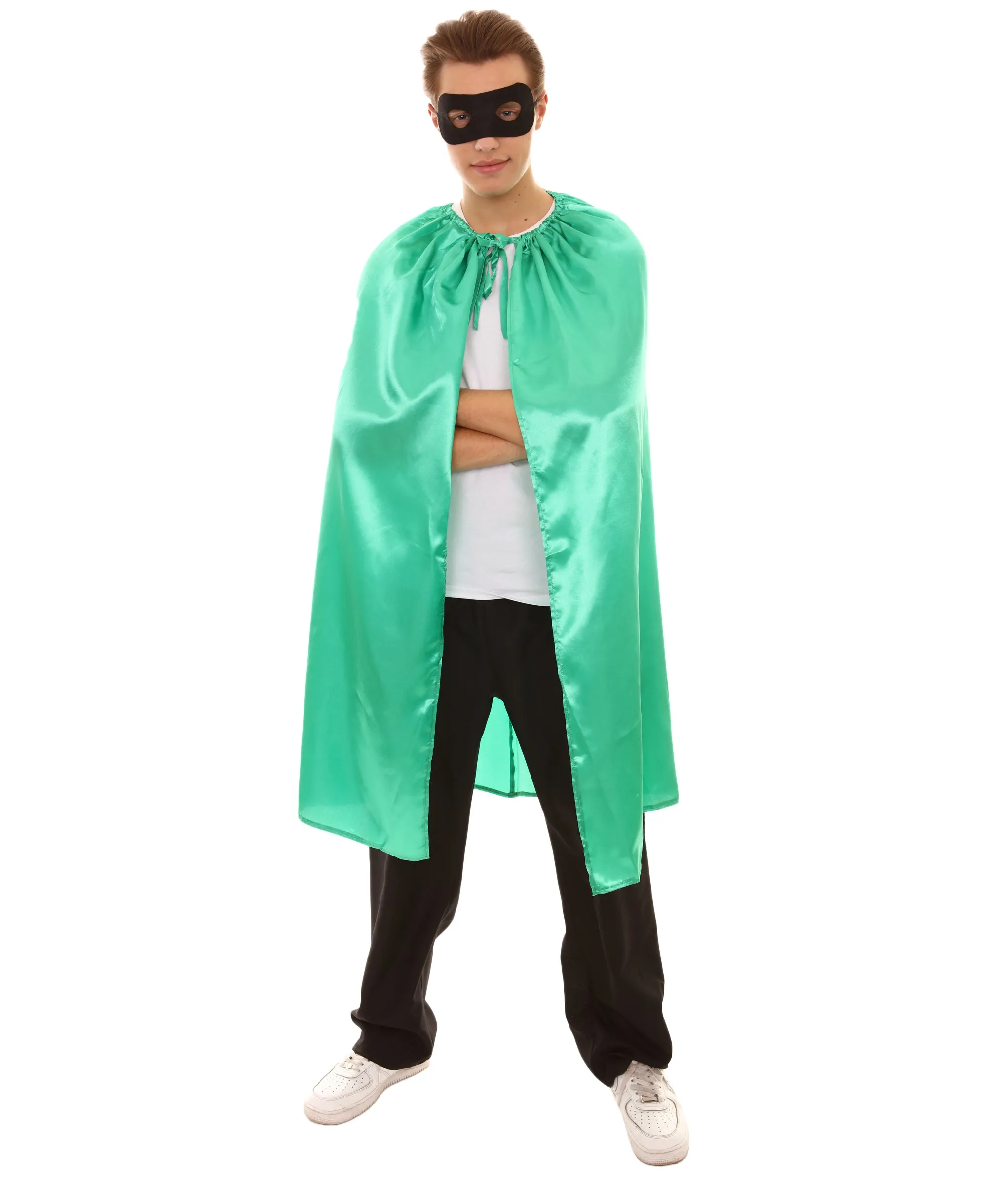 Adult Unisex Superhero Cape with Mask Set Costume | Multiple Color Options Halloween Costume