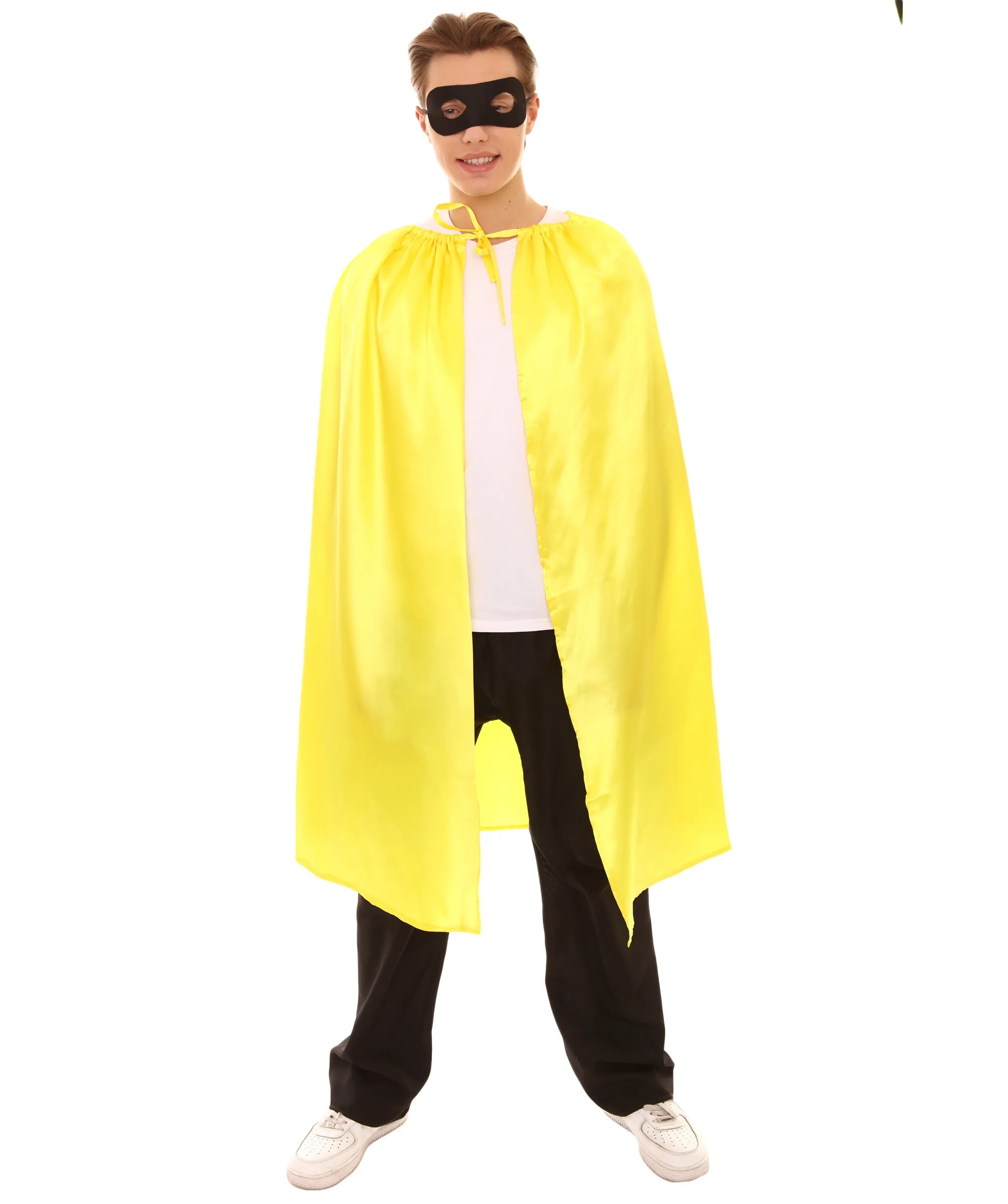 Adult Unisex Superhero Cape with Mask Set Costume | Multiple Color Options Halloween Costume