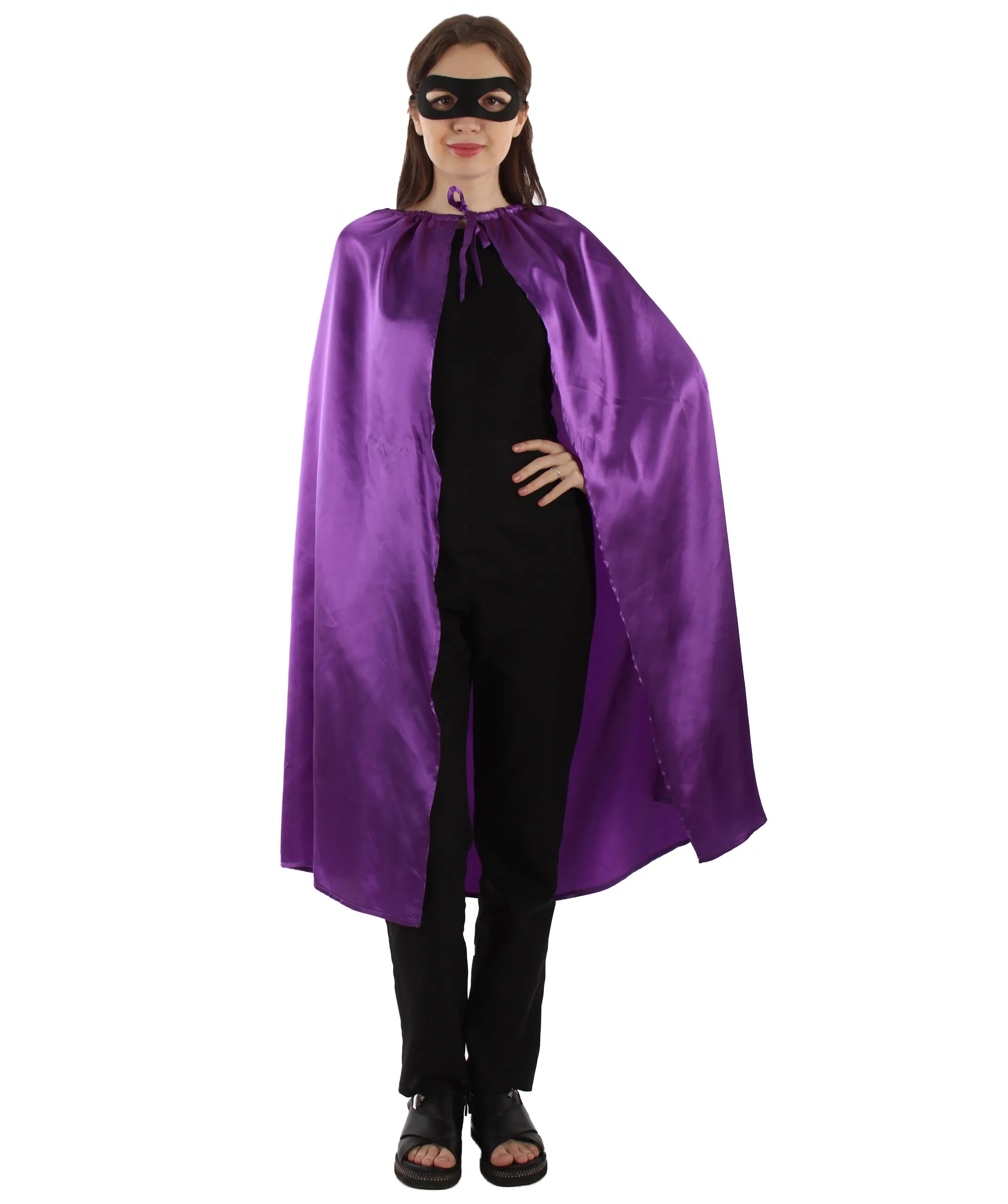 Adult Unisex Superhero Cape with Mask Set Costume | Multiple Color Options Halloween Costume