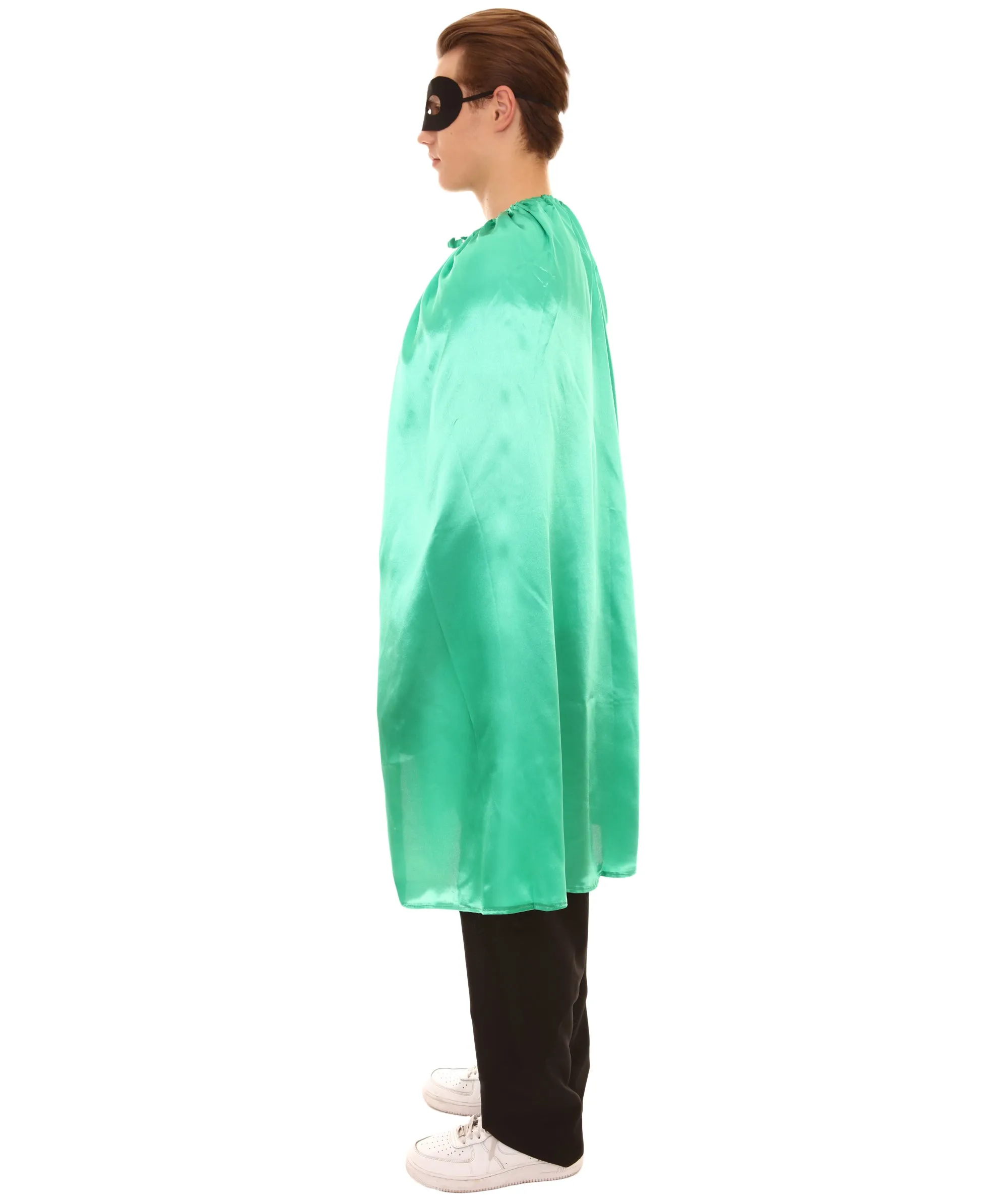 Adult Unisex Superhero Cape with Mask Set Costume | Multiple Color Options Halloween Costume