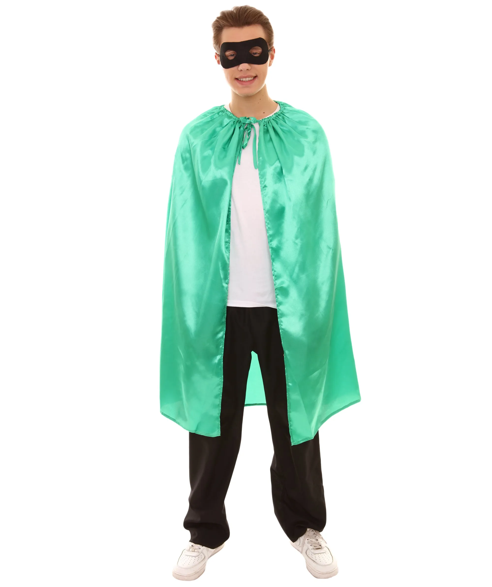 Adult Unisex Superhero Cape with Mask Set Costume | Multiple Color Options Halloween Costume