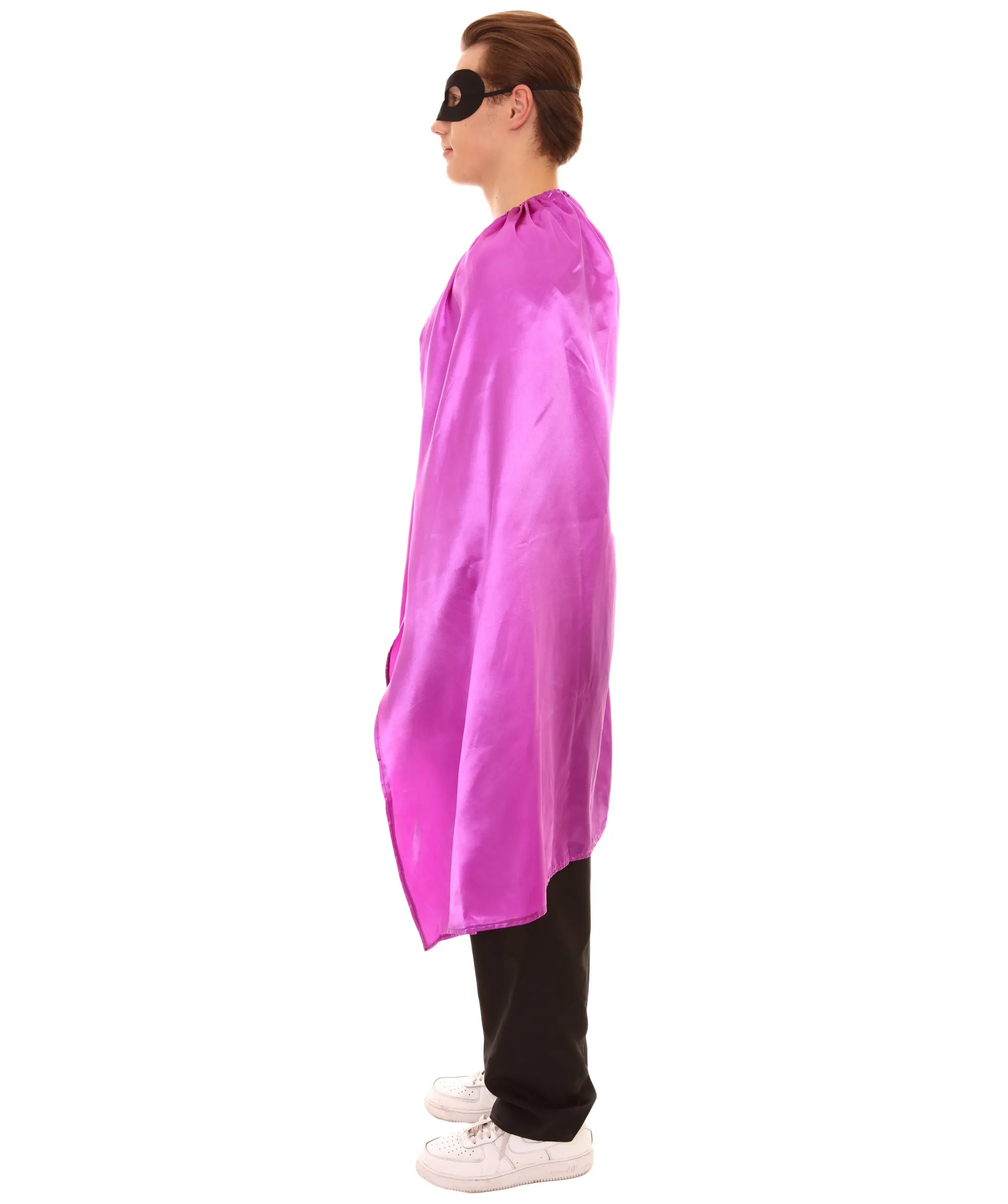 Adult Unisex Superhero Cape with Mask Set Costume | Multiple Color Options Halloween Costume