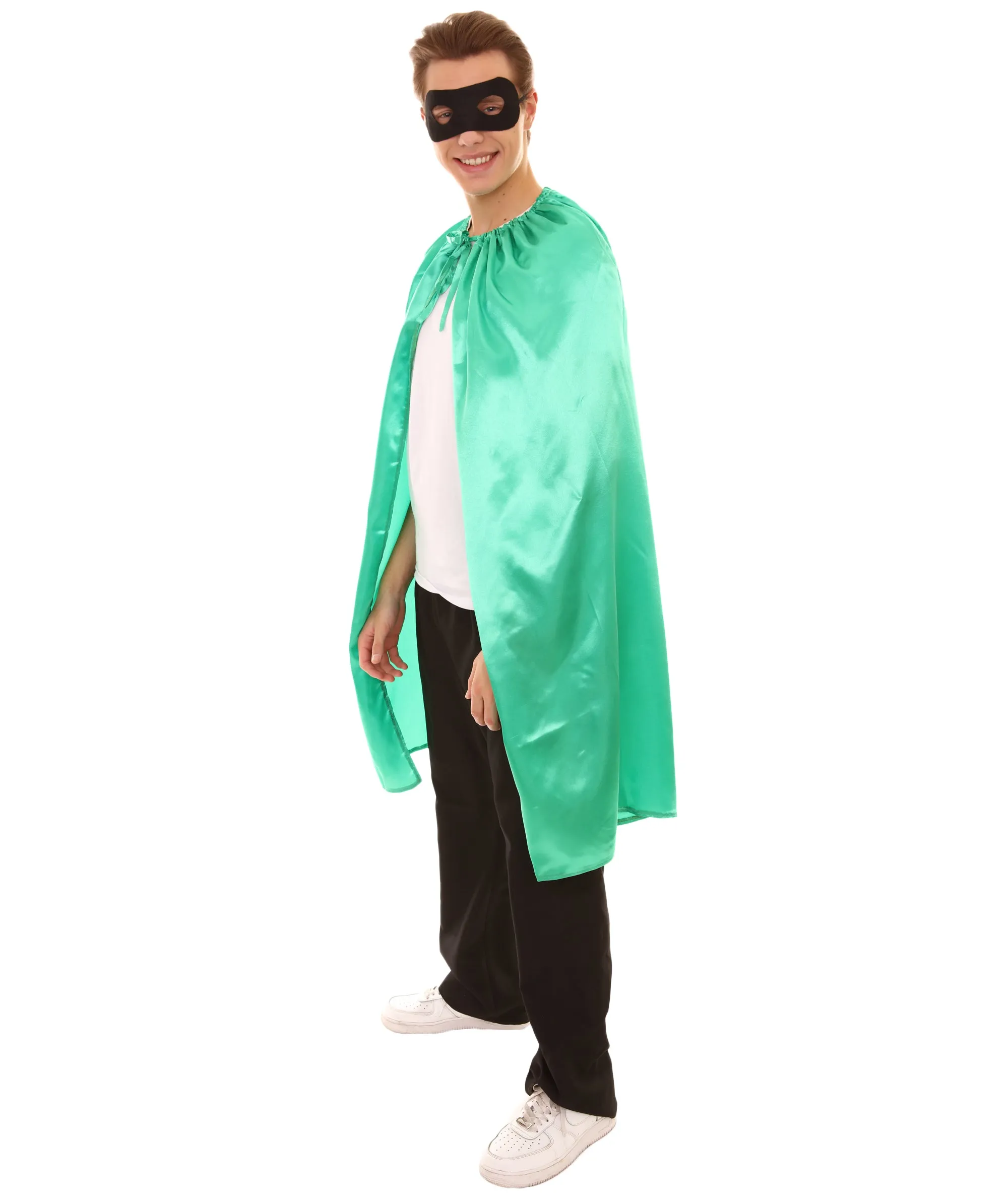 Adult Unisex Superhero Cape with Mask Set Costume | Multiple Color Options Halloween Costume