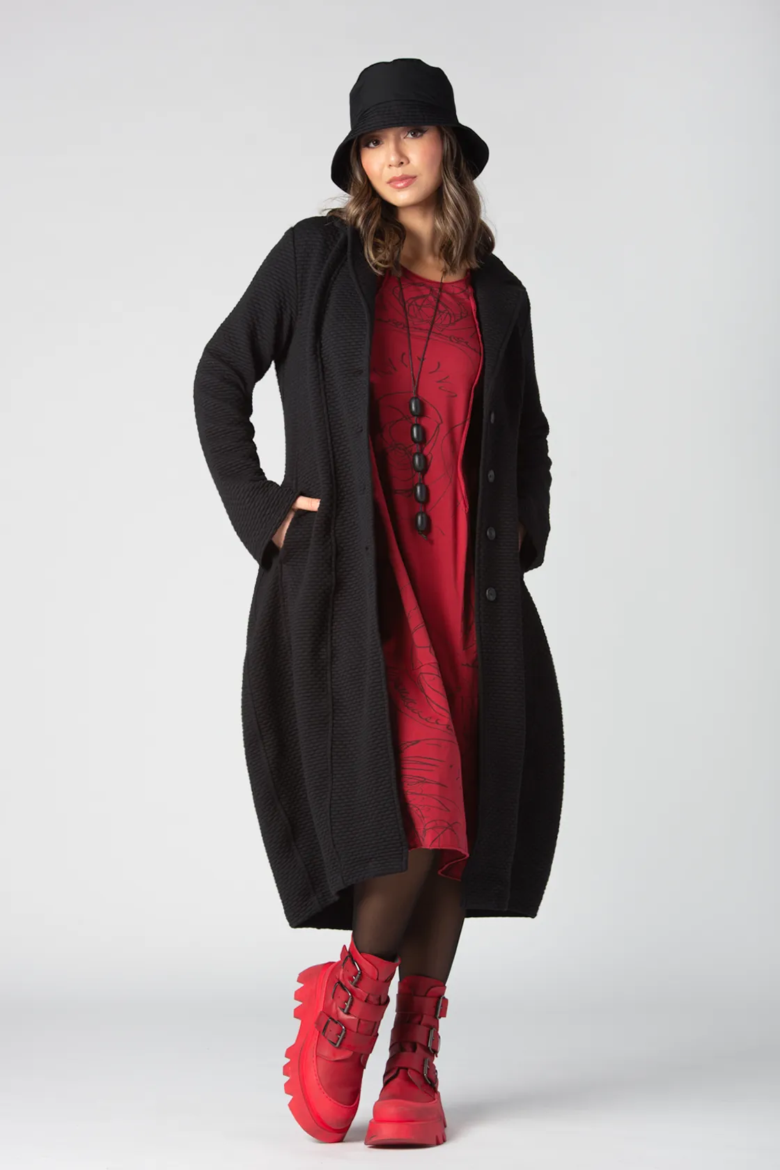 ALEMBIKA Octavia Coat in Black