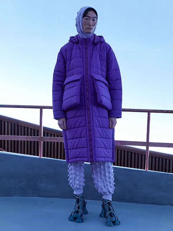 Apollo Long Coat -  Purple