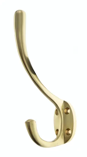 Atlantic Hat & Coat Hook (Polished Brass)