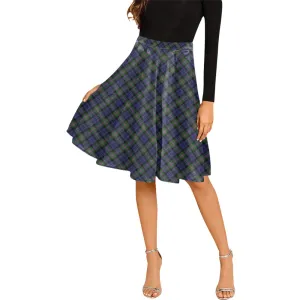 Baird Modern Tartan Melete Pleated Midi Skirt