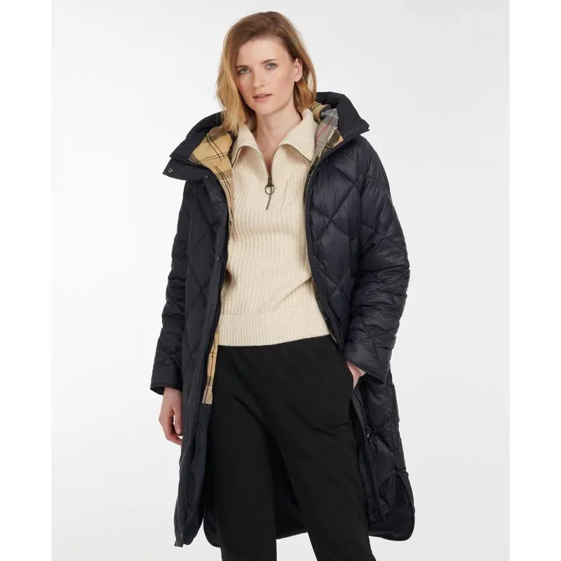 Barbour Sandyford Ladies Quilted Coat - Dark Navy/Dress