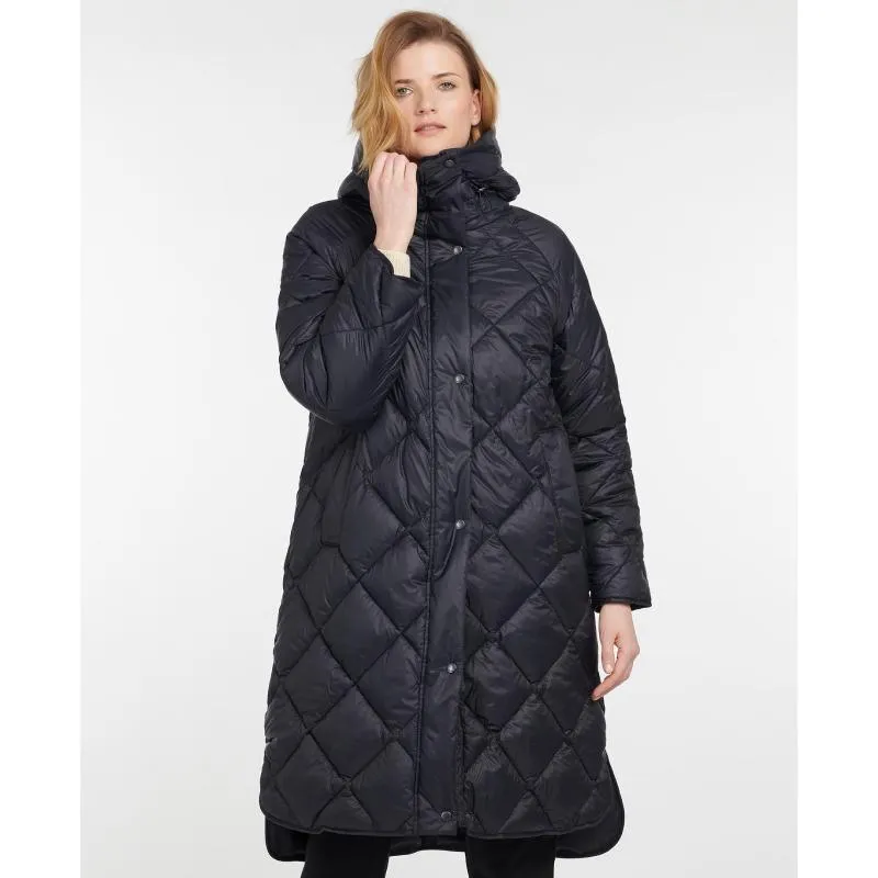 Barbour Sandyford Ladies Quilted Coat - Dark Navy/Dress