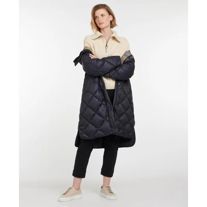 Barbour Sandyford Ladies Quilted Coat - Dark Navy/Dress