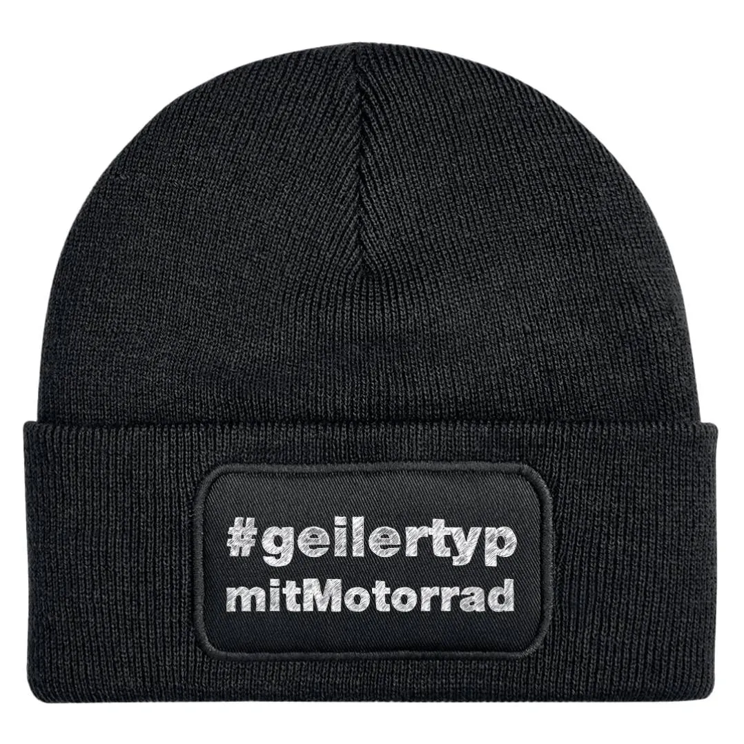 Beanie Mütze - #geilertypmitmotorrad