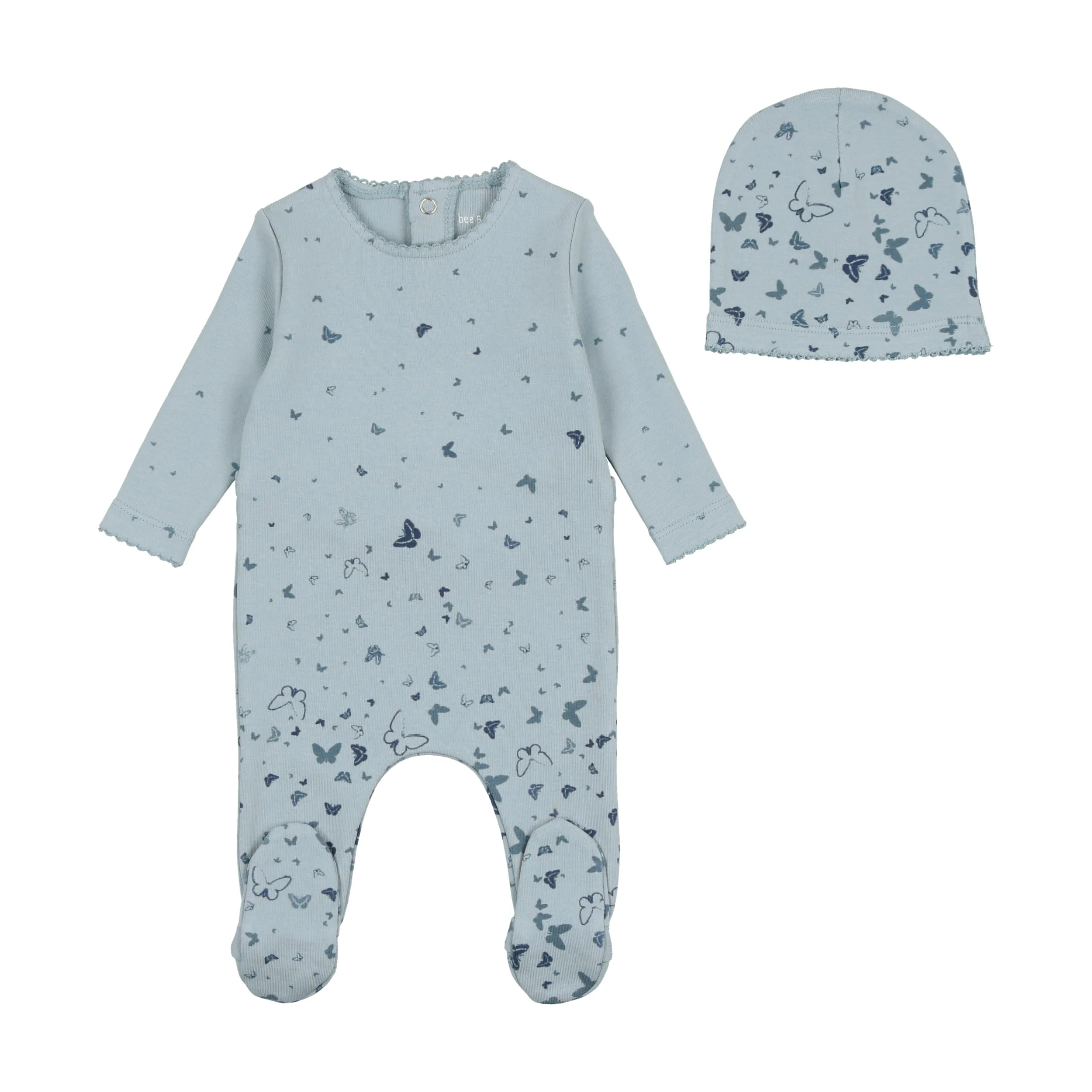 Bee & Dee Boys DarkBase Scattered Print Footie/Beanie