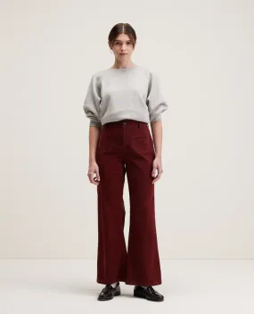 Bellerose Park Garnet Wide Leg Trousers