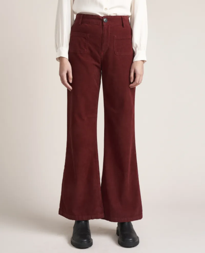 Bellerose Park Garnet Wide Leg Trousers