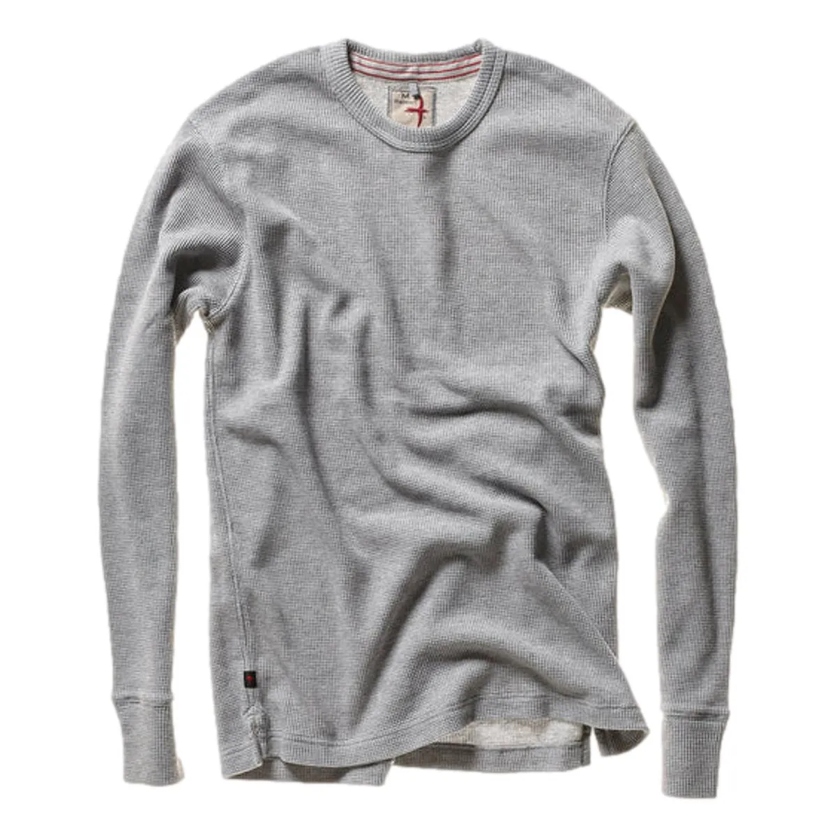 Bi-Waffle Crew Pale Grey