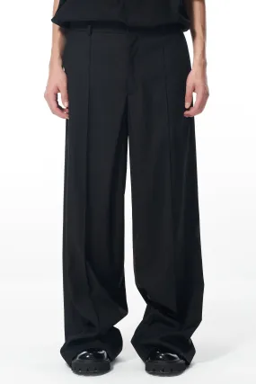 Black Draped Pants