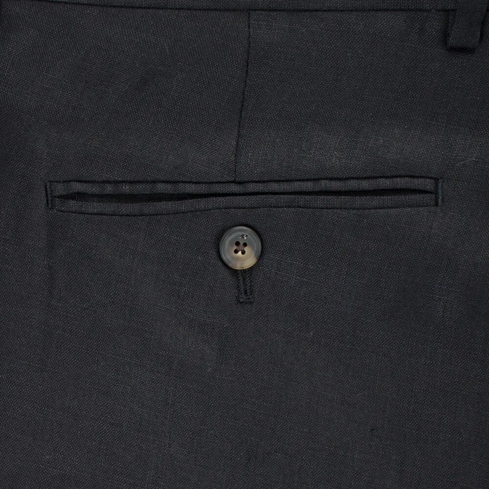 Black Linen Mix & Match Trousers