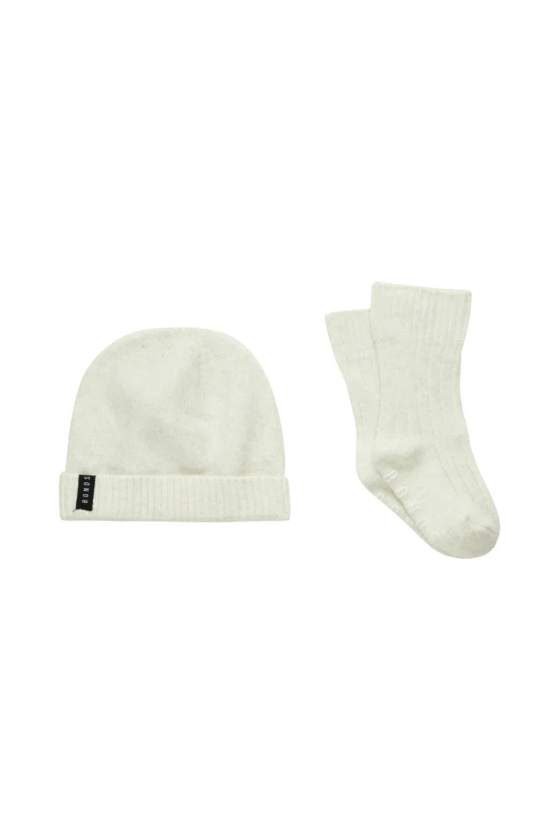 Bonds Toddler Beanie & Sock Set - Snowy Marle