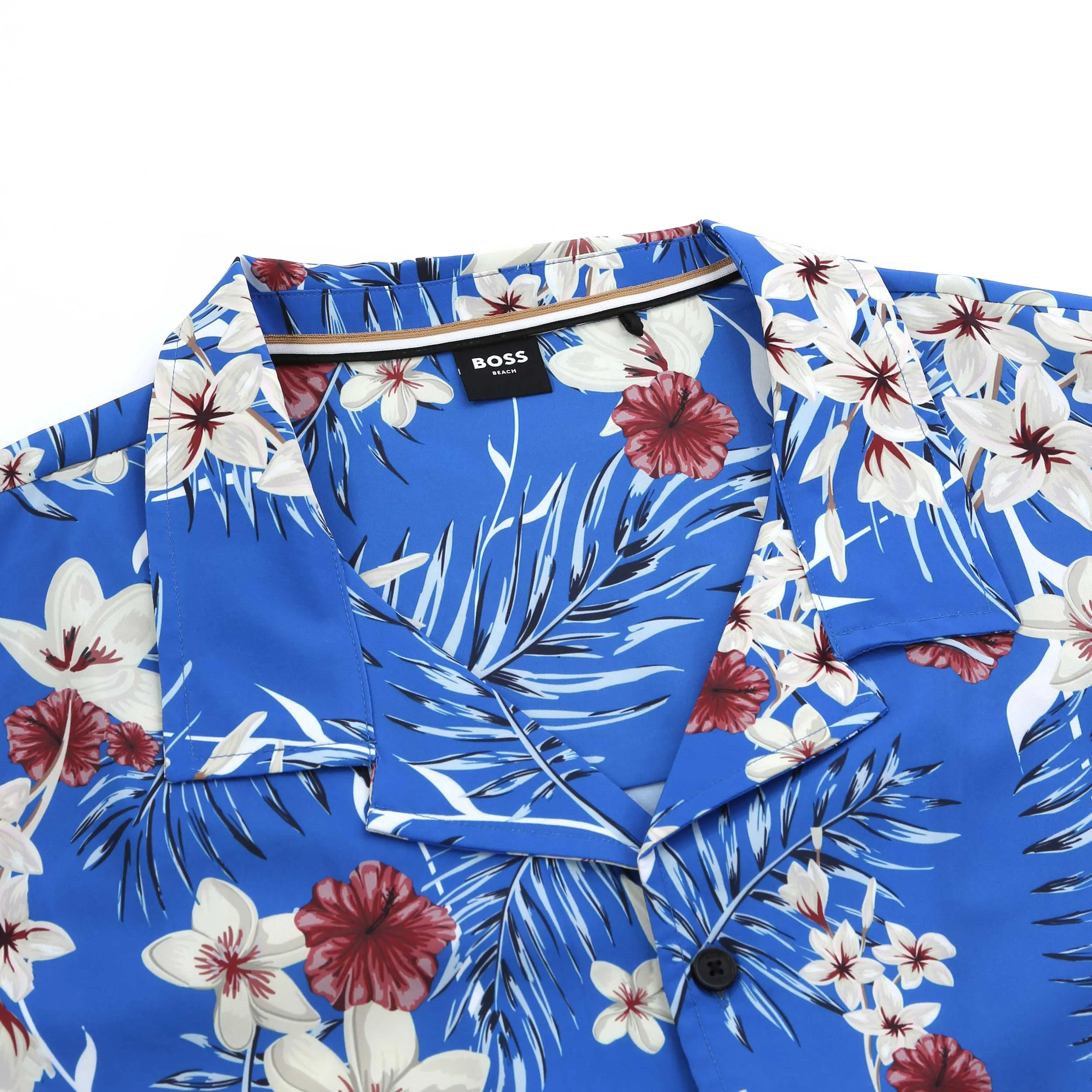 BOSS Beach Shirt in Medium Blue