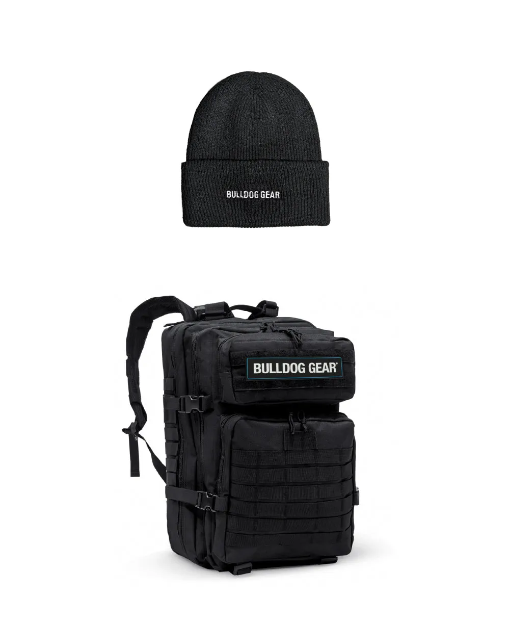 Bulldog Gear - Bag a Beanie - Tactical Backpack   Beanie Hat Bundle