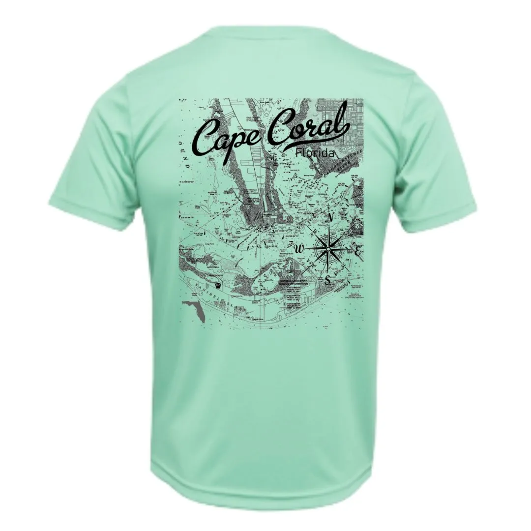 Cape Coral Map Sun Shirt - UPF50 Sun Protection Dryfit Shirt