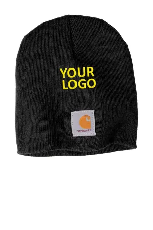 Carhartt Knit Branded Hats, Black