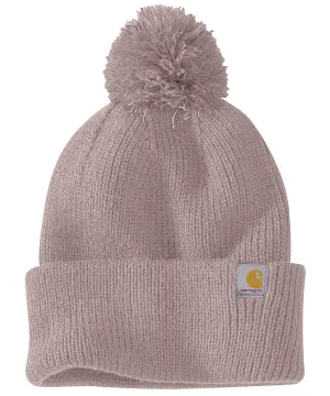 Carhartt Knit Pom Pom Cuffed Beanie - Mink