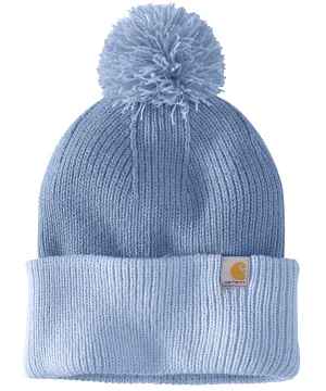 Carhartt Knit Pom Pom Cuffed Beanie - Skystone