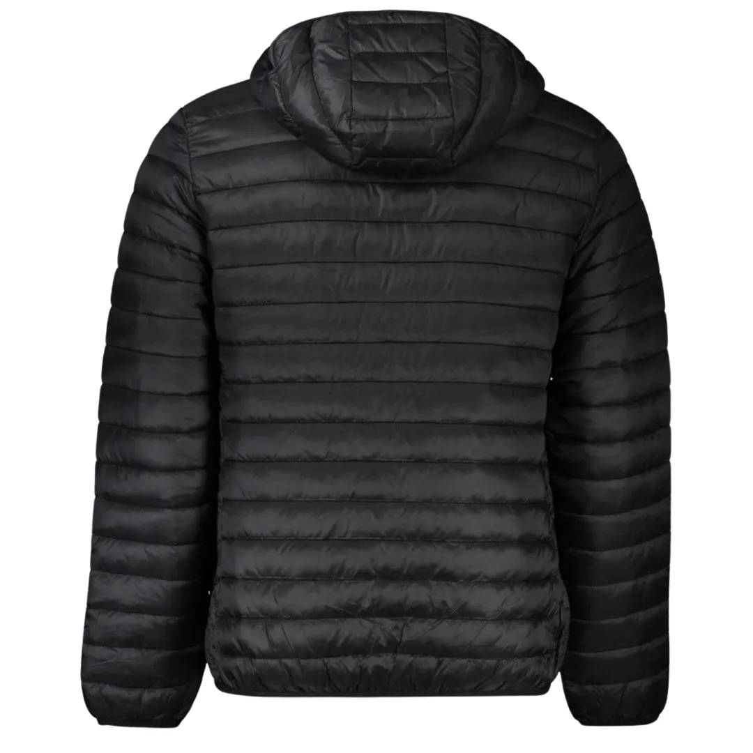 Cavalli Class Plain Quilted Black Jacket