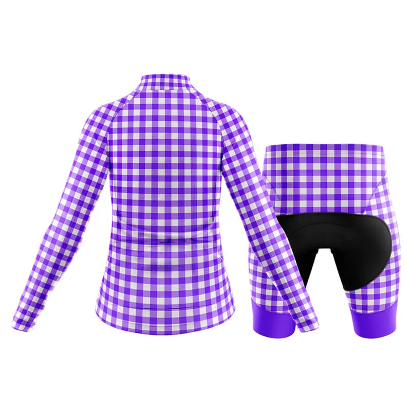 Checkered (Violet) Club Cycling Kit